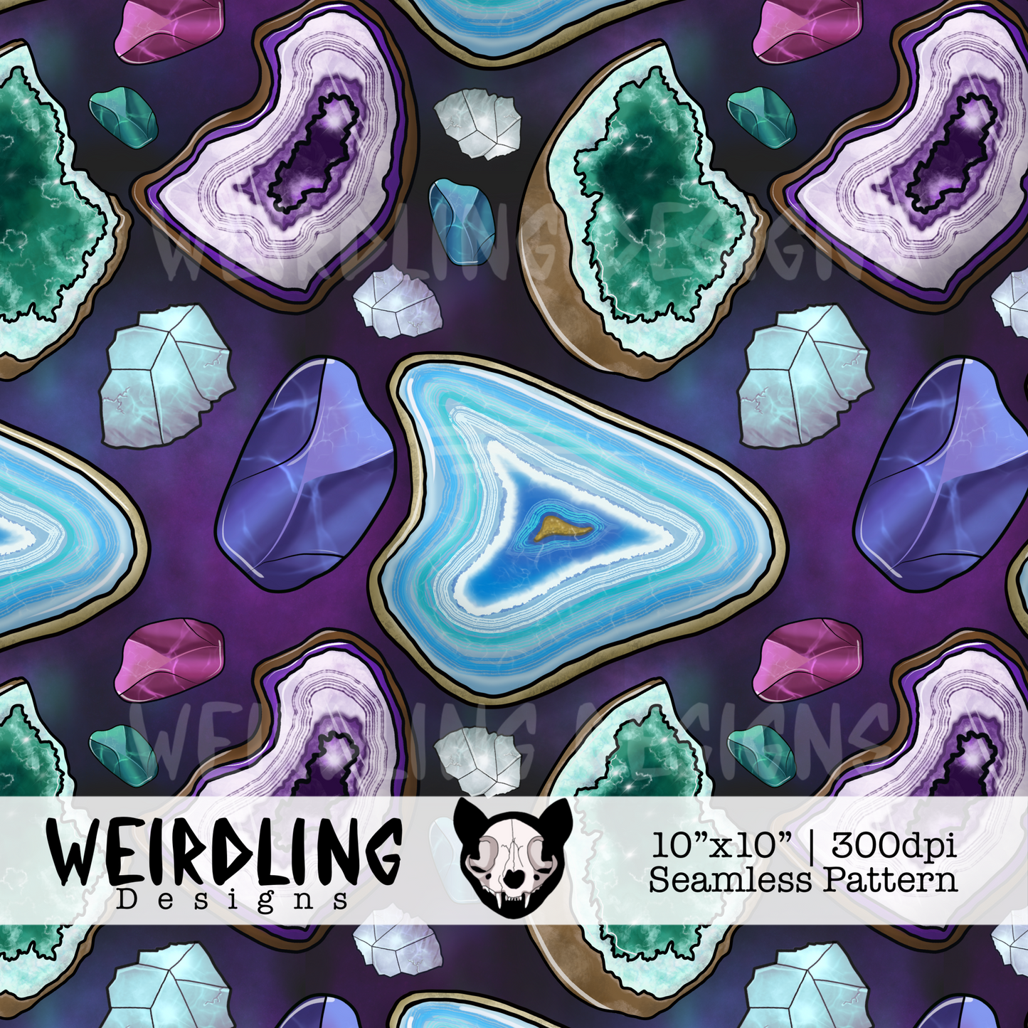Minerals - Exclusive Seamless Pattern - Multiple Colourways