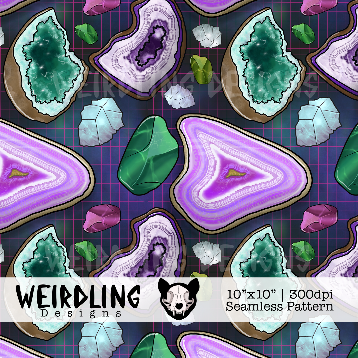Minerals - Exclusive Seamless Pattern - Multiple Colourways
