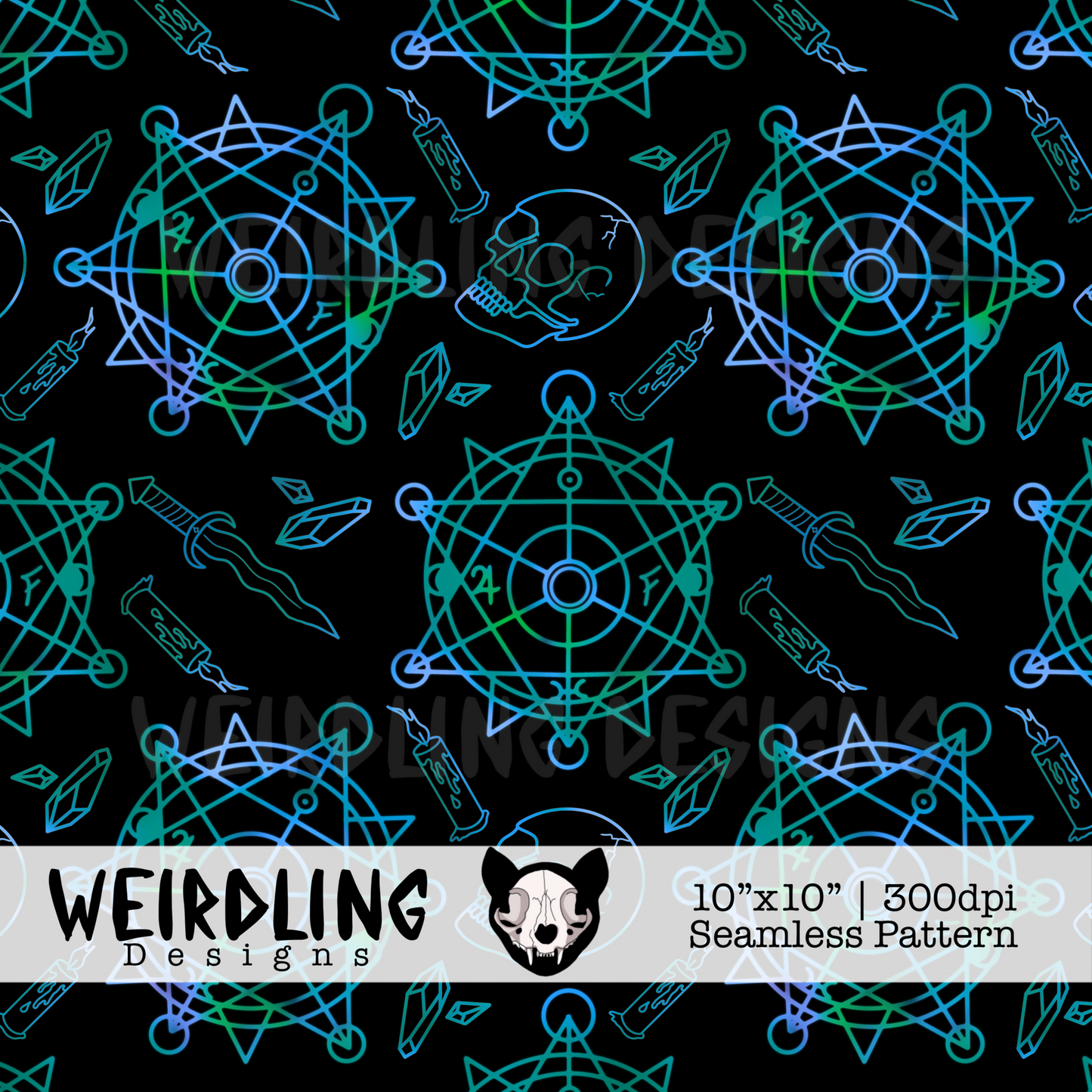 Summoner - Exclusive Seamless Pattern - Multiple Colourways