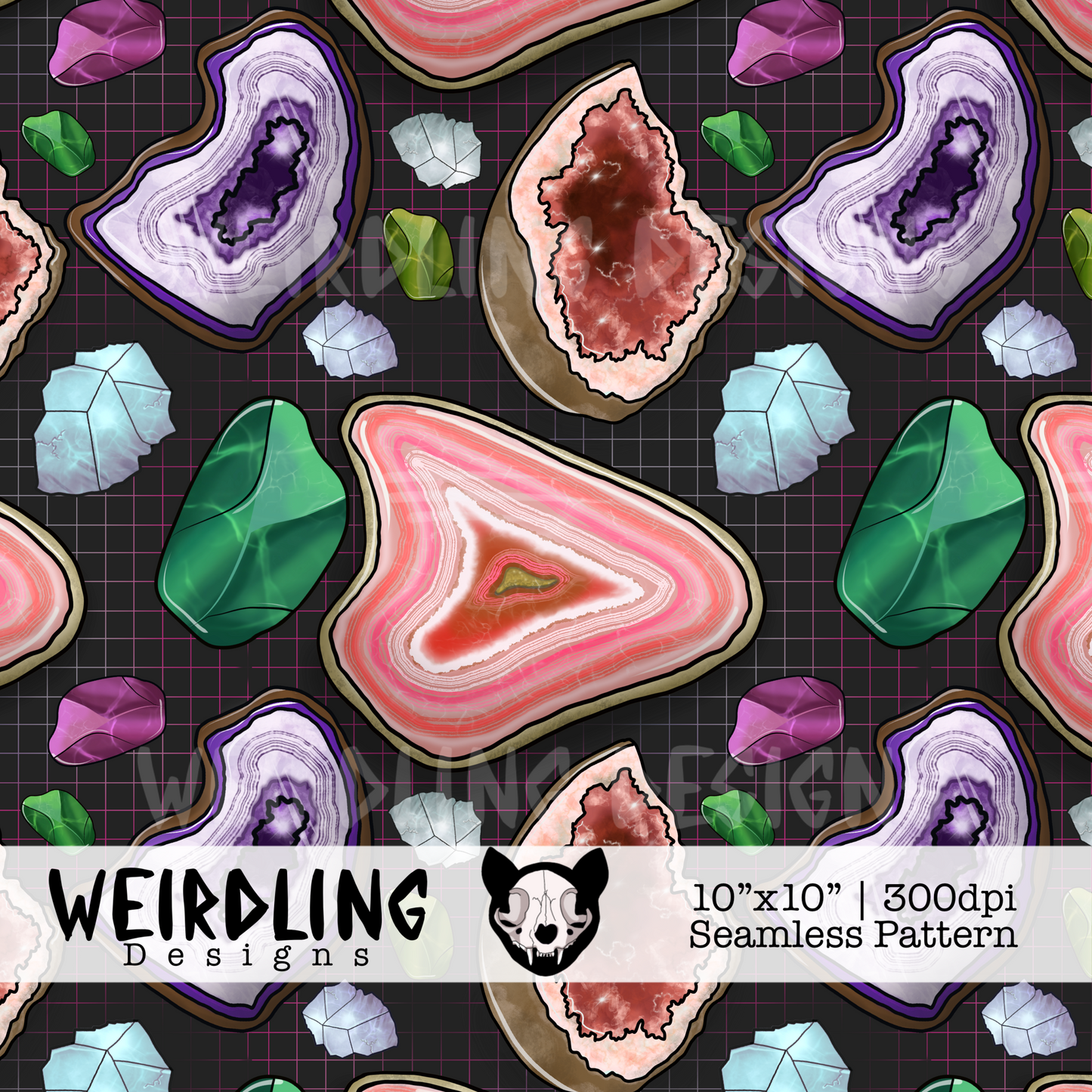 Minerals - Exclusive Seamless Pattern - Multiple Colourways
