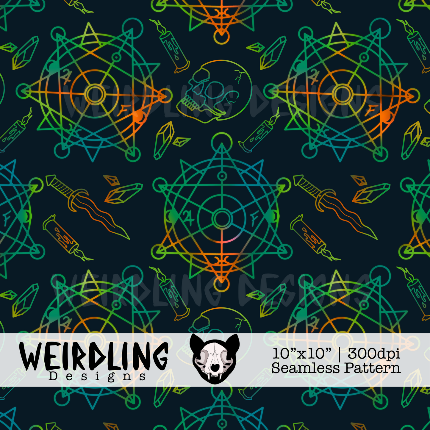 Summoner - Exclusive Seamless Pattern - Multiple Colourways
