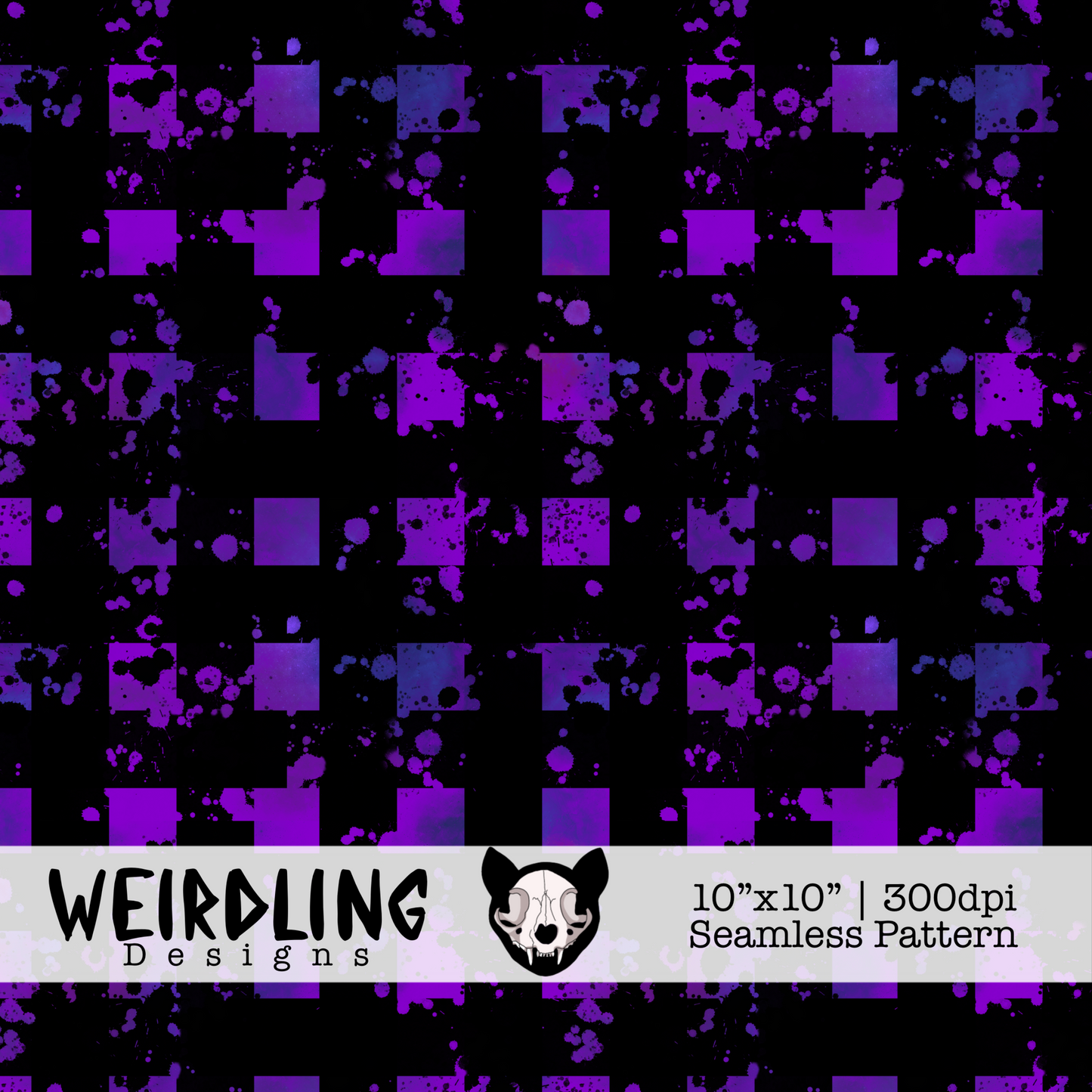 Acid Gingham - Non-Exclusive Seamless Pattern - Multiple Colourways