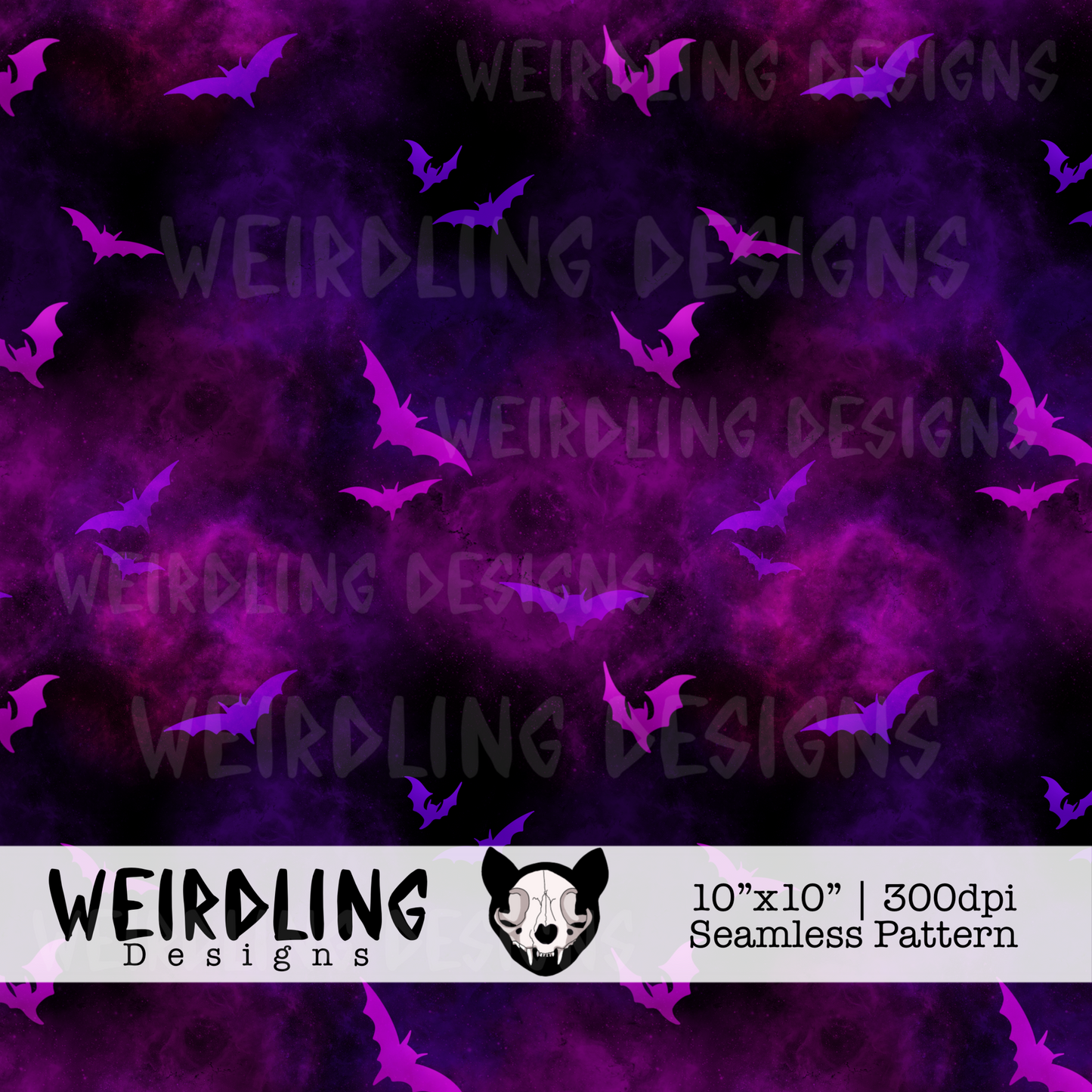 Bats Basics - Limited Seamless Pattern - 3 colourways