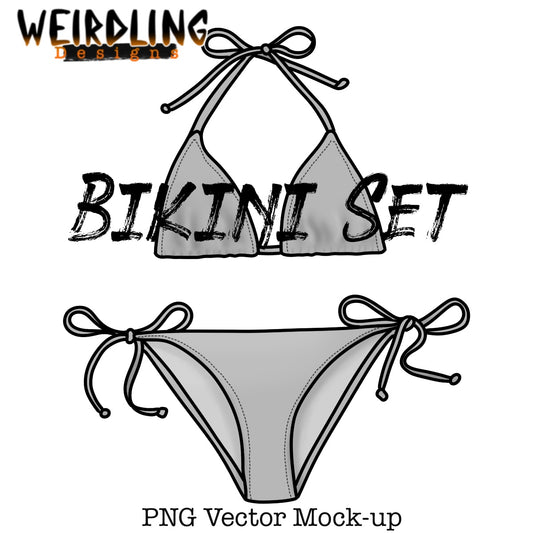 Bikini Set - Vector Mockup