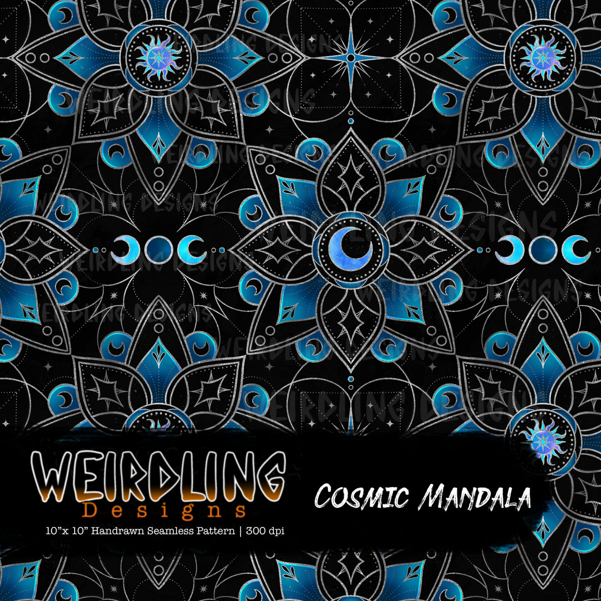 Cosmic Mandala - Limited Seamless Design - 8 Colourways