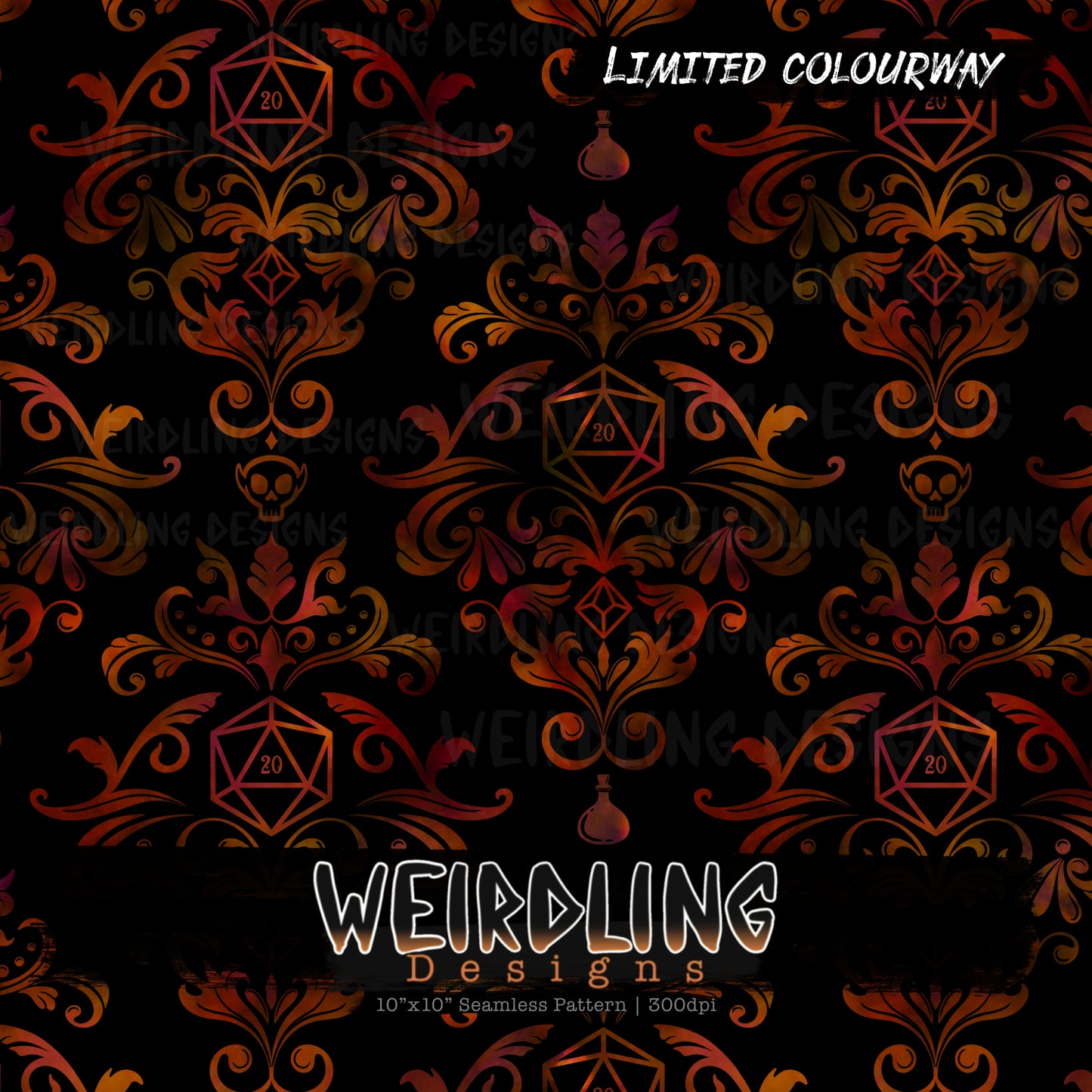 Dungeons & Damask - Limited Seamless Design - 9 Colourways