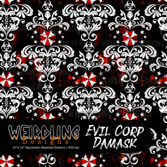Evil Corp Damask - Limited Seamless Design - 4 Colourways