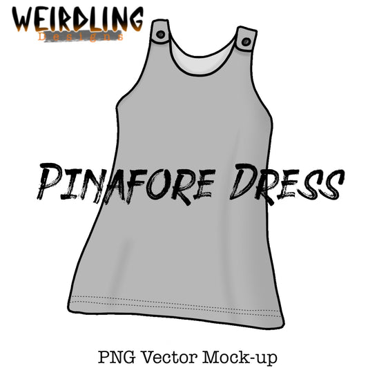 Pinafore Dress - Vector Mockup