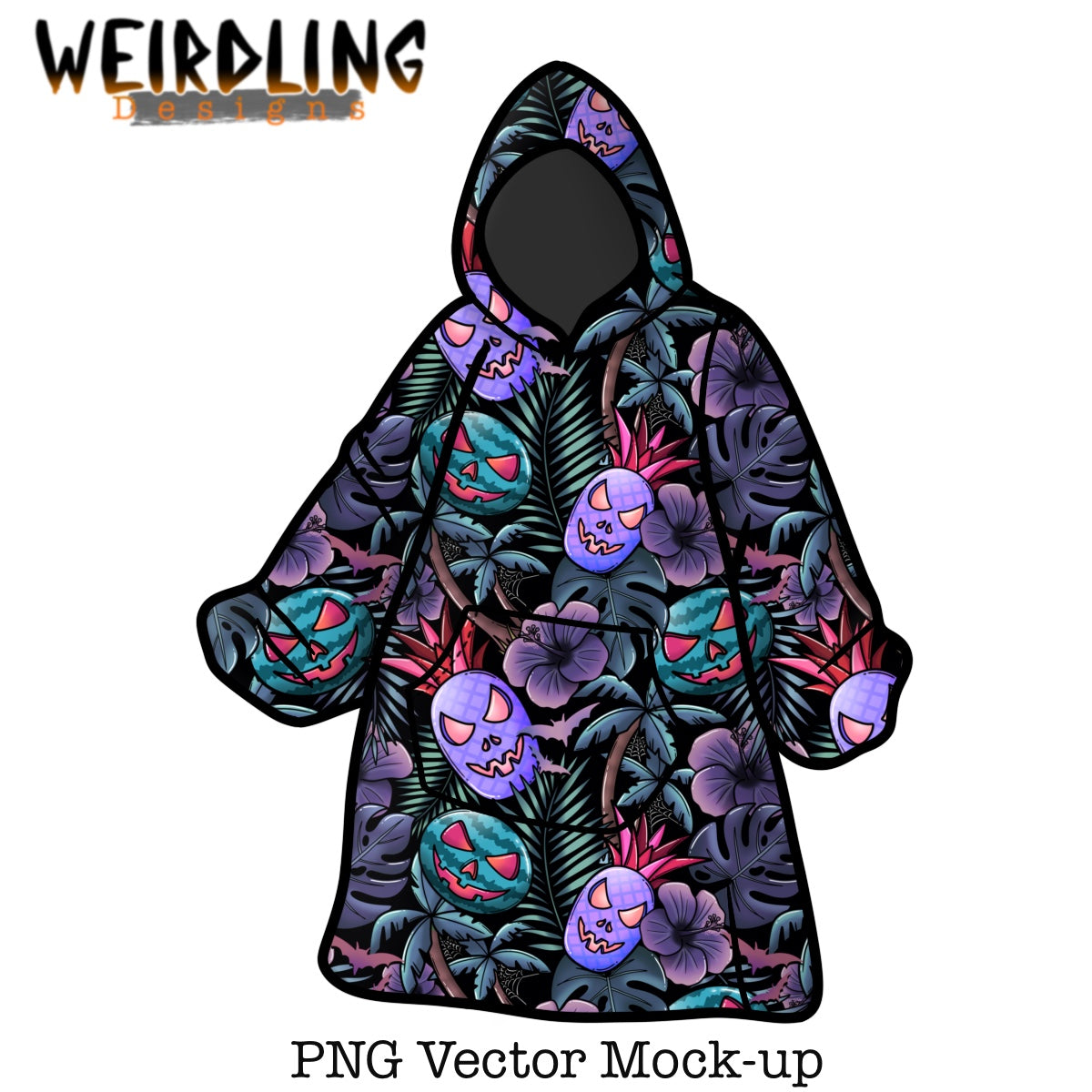 Blanket Hoodie - Vector Mockup