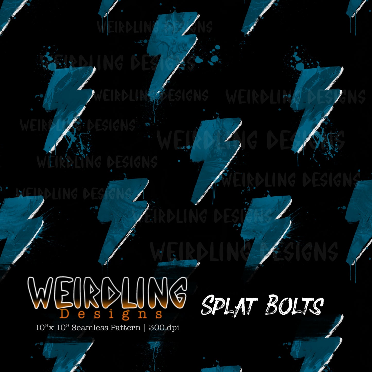 Splat Bolts - Limited Seamless Design - 7 Colourways