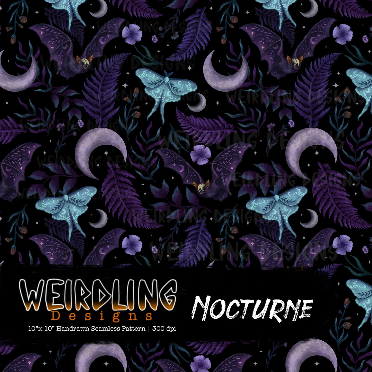 Nocturne - Limited Seamless Design - 5 Colourways