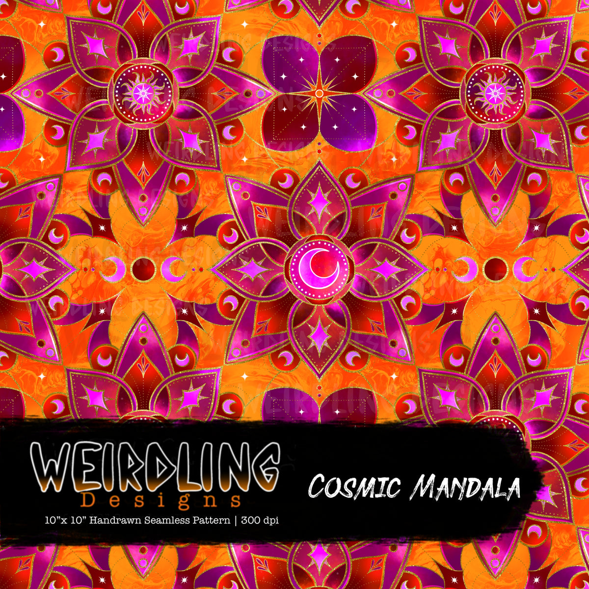 Cosmic Mandala - Limited Seamless Design - 8 Colourways
