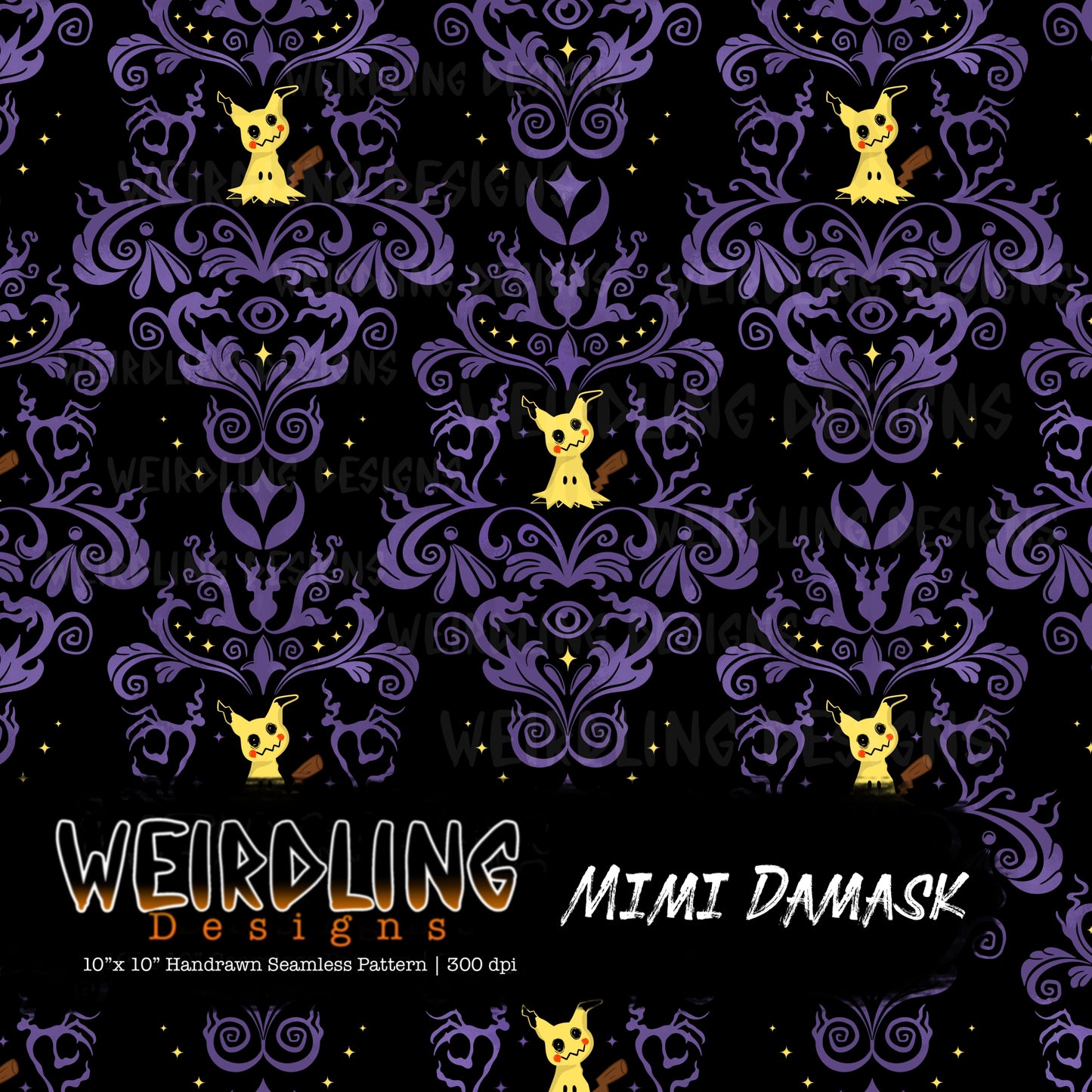 Mimi Damask - Limited Seamless Design - 4 Colourways