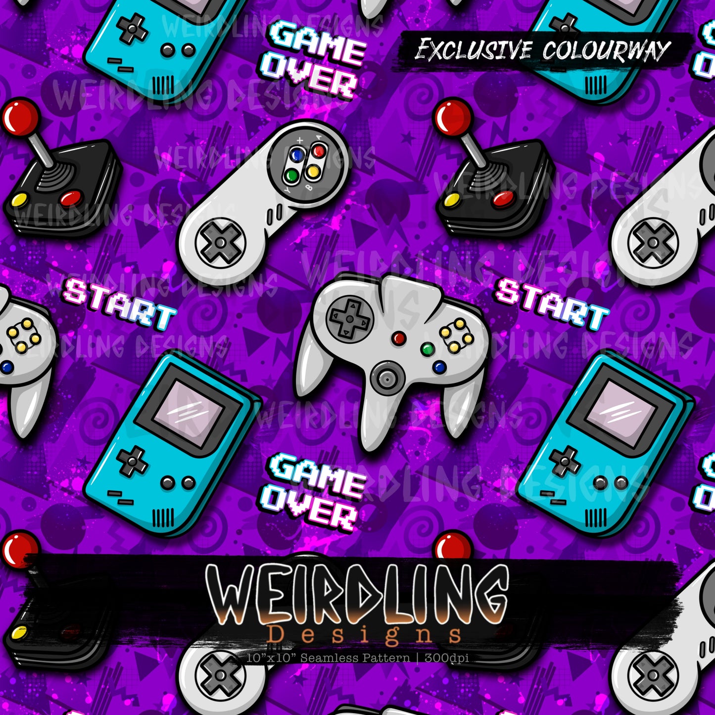 Arcade - Exclusive Seamless Design - 6 Colourways