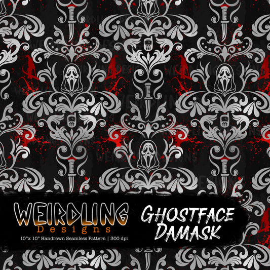 Ghostface Damask - Limited Seamless Design - 6 Colourways