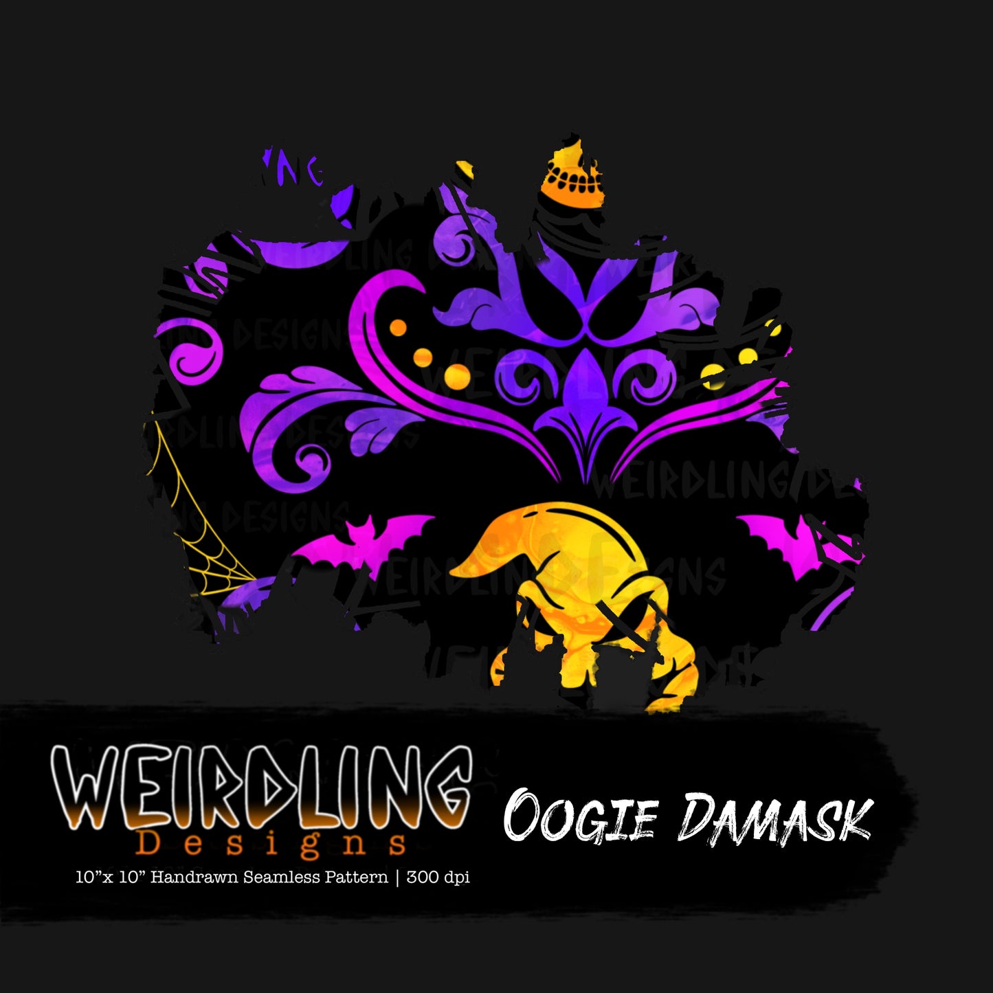 Oogie Damask - Limited Seamless Design - 4 Colourways