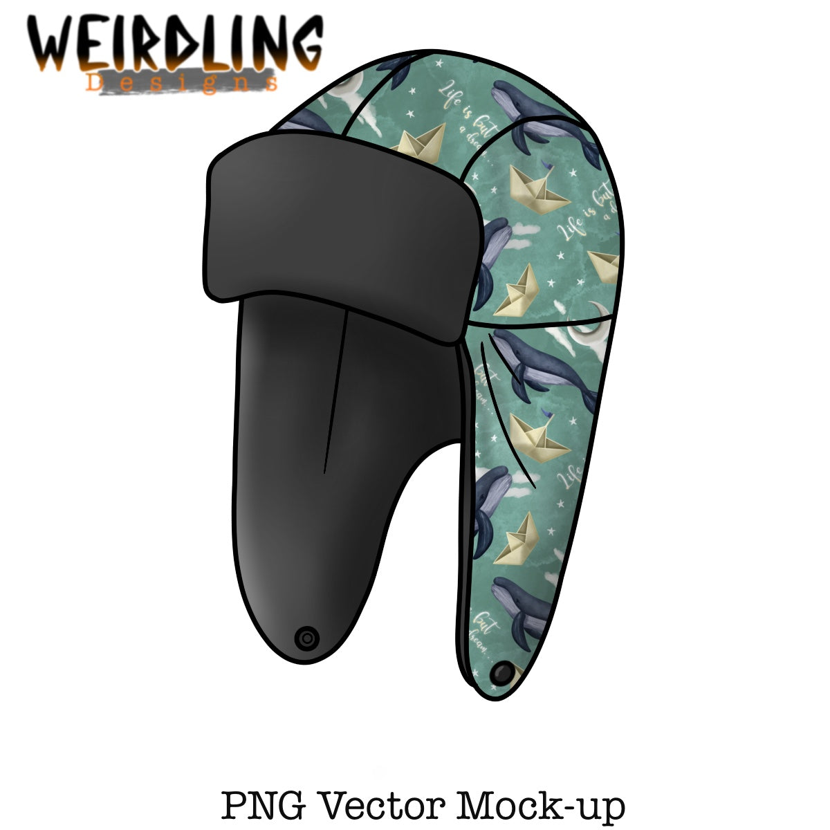 Tracker Hat - Vector Mockup