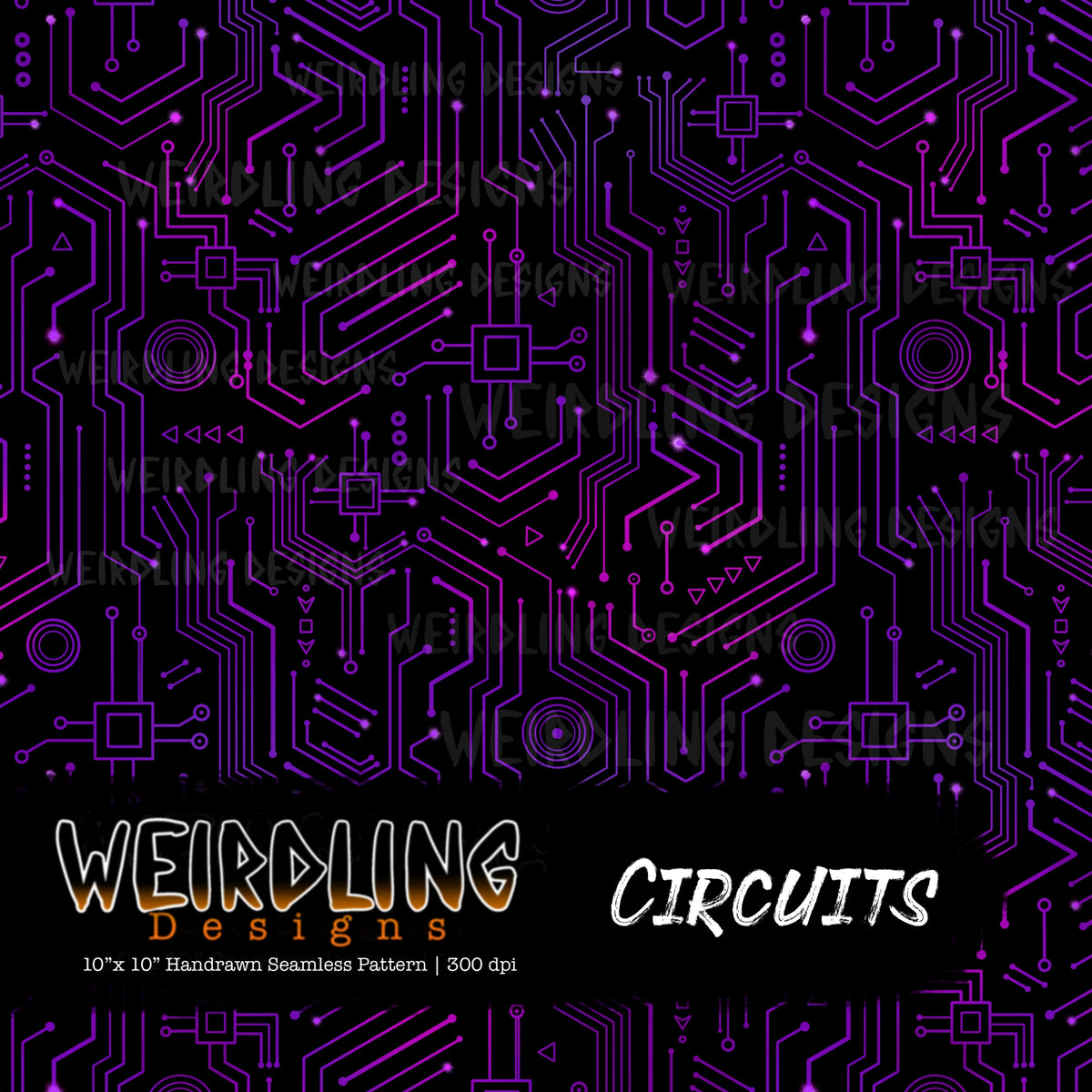Circuits -Limited Seamless Design - 7 Colourways