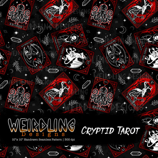 Cryptid Tarot - Limited Seamless Design - 6 Colourways
