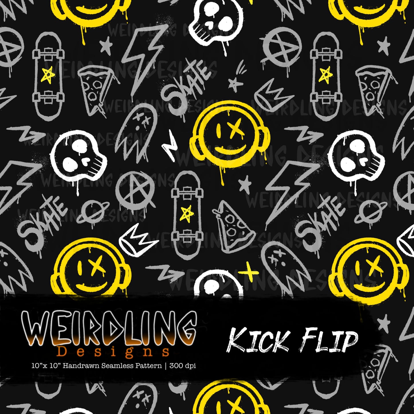Kick Flip - Limited Seamless Design - 7 Colourways