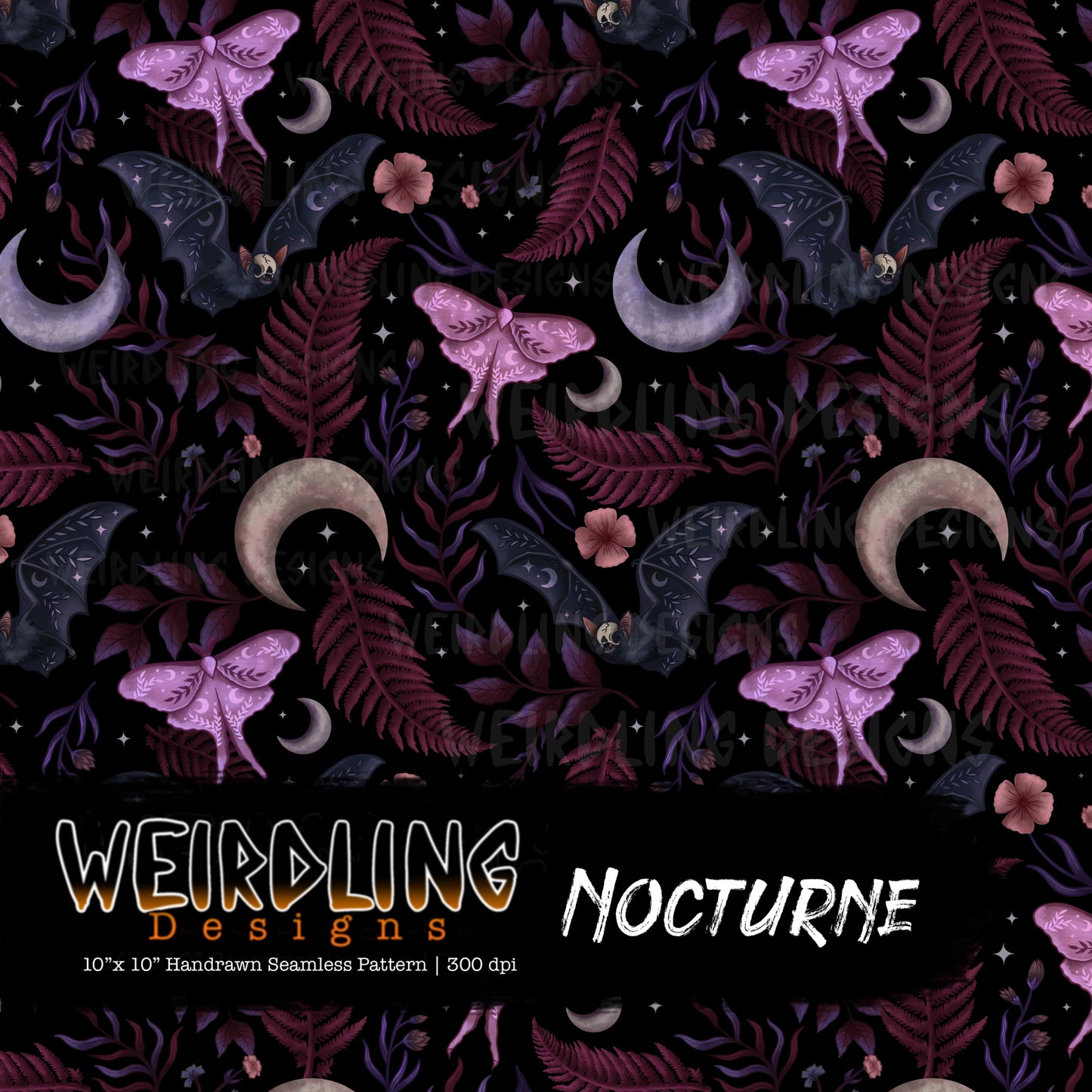 Nocturne - Limited Seamless Design - 5 Colourways