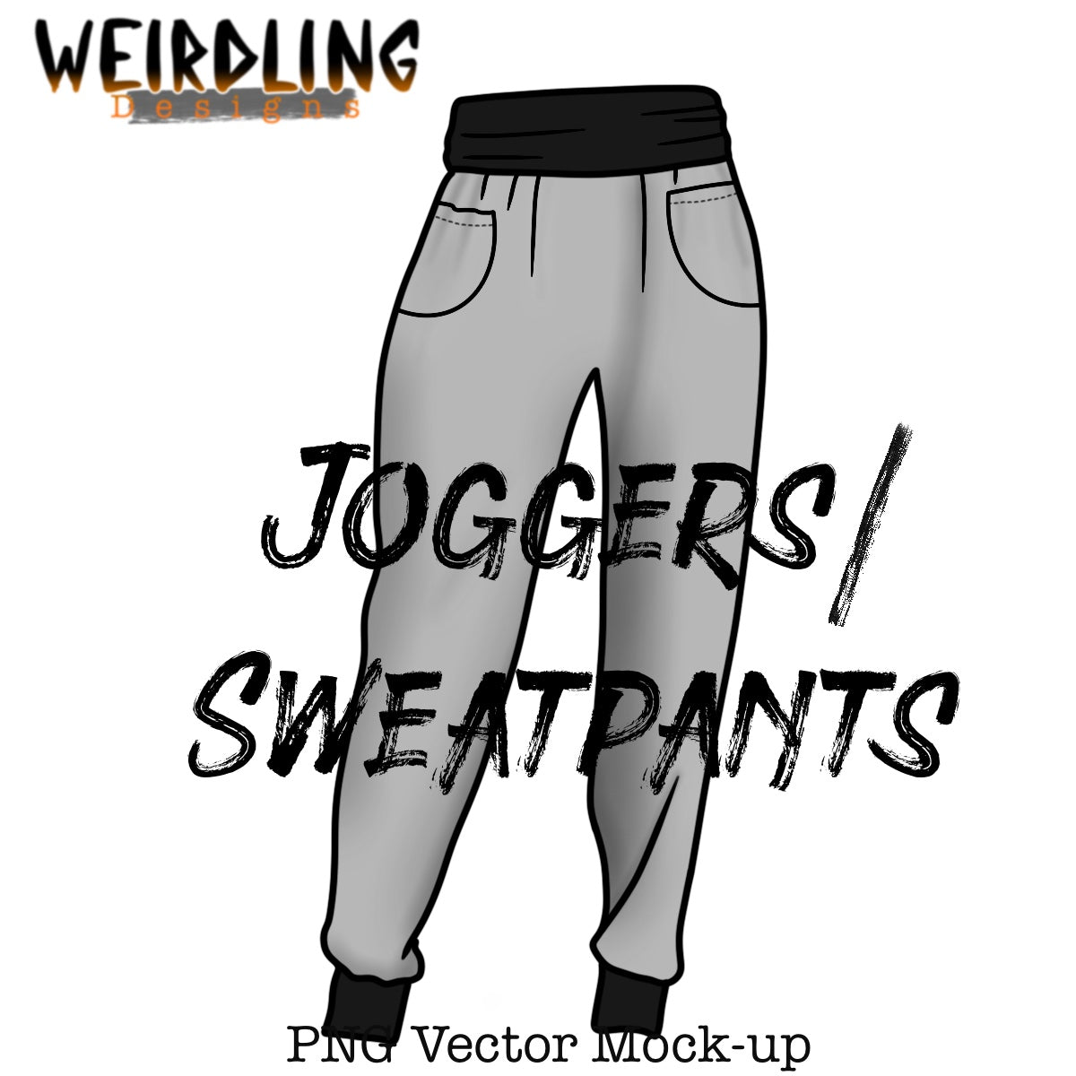 Joggers/Sweatpants - Vector Mockup