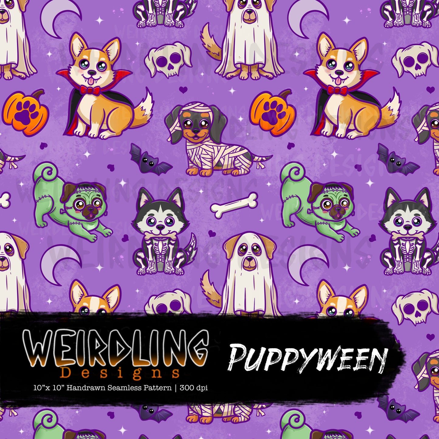 Puppyween- Limited Seamless Design - 5 Colourways