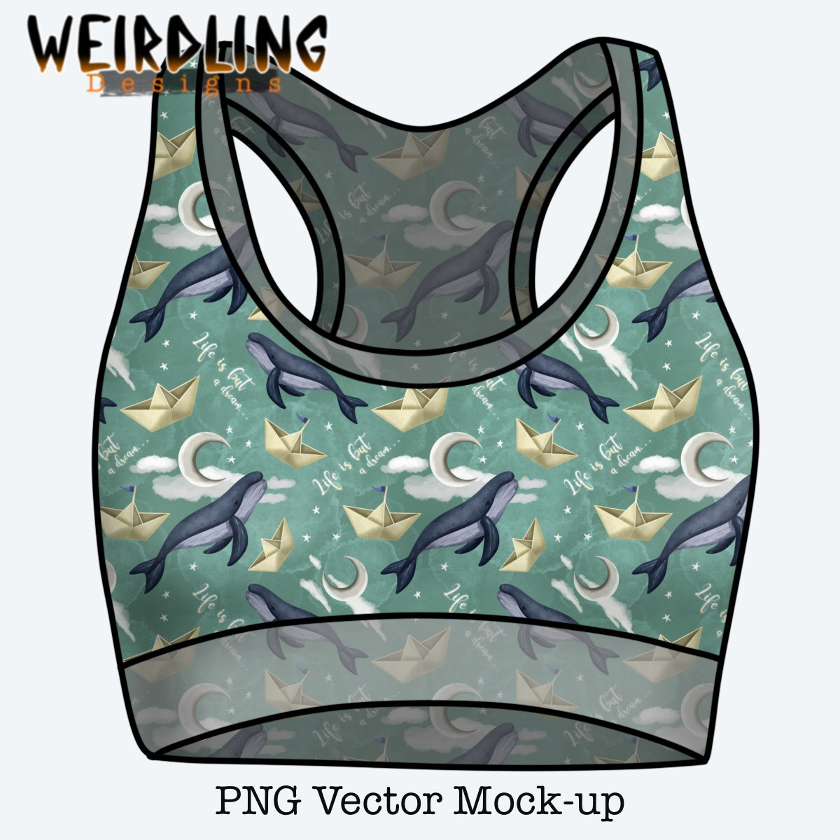 Sports Bra/Crop - Vector Mockup