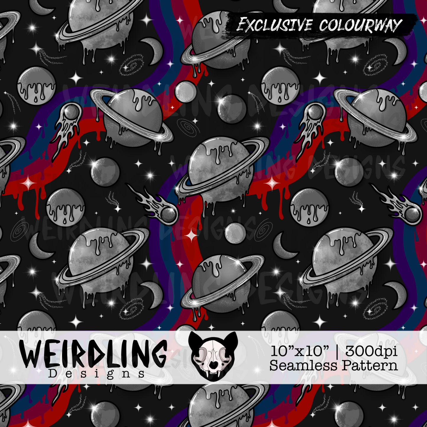 Cosmos - Exclusive Seamless Pattern - 4 Colourways