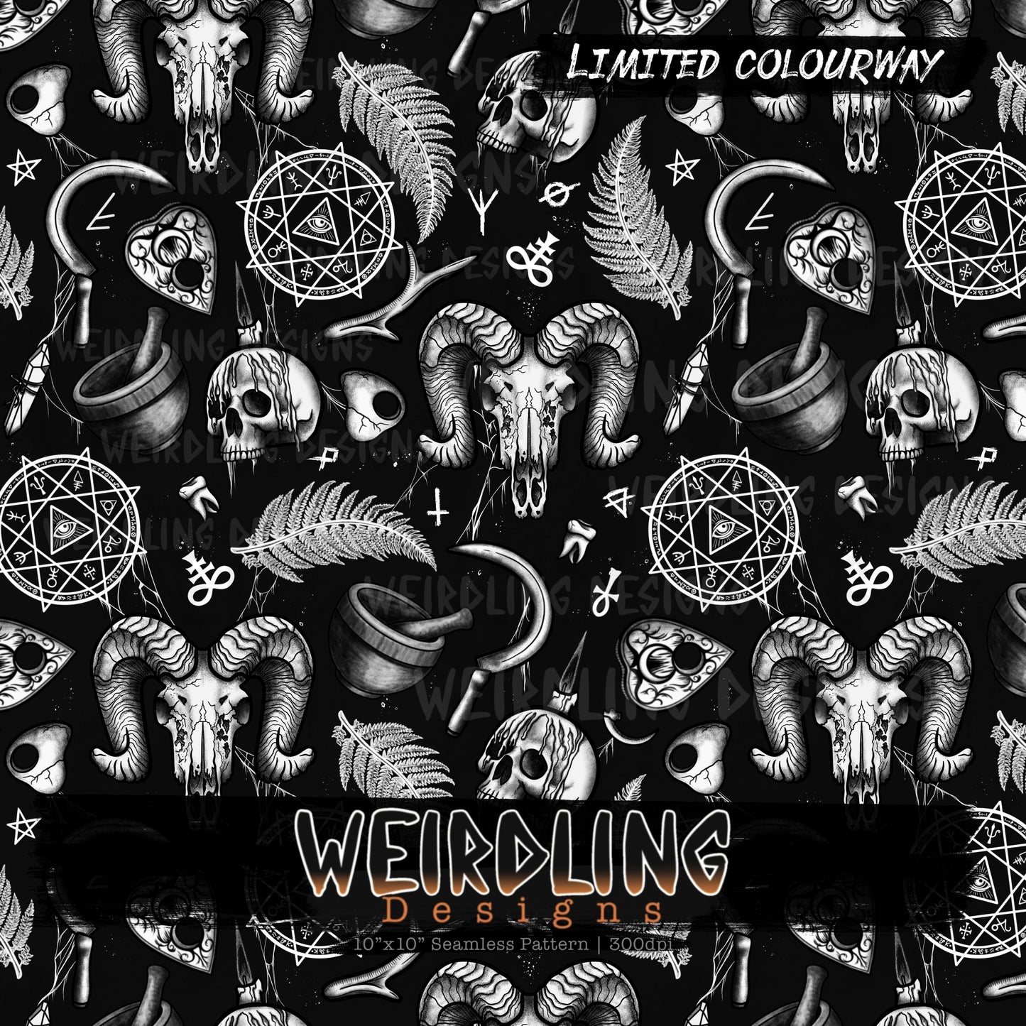 Black Magic - Limited Seamless Design - 6 Colourways