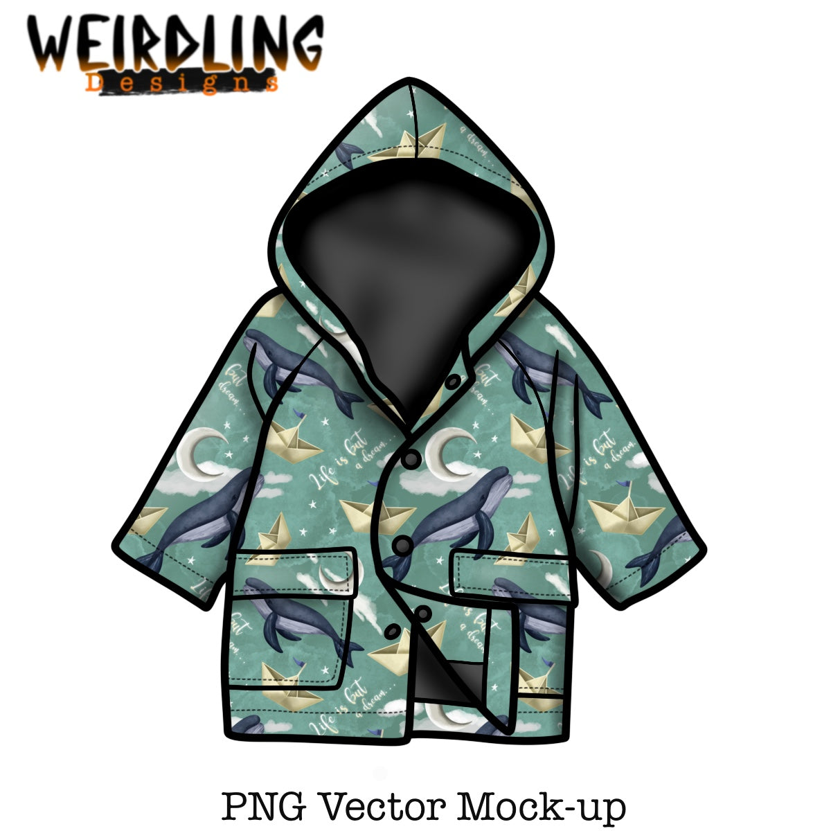 Raincoat - Vector Mockup