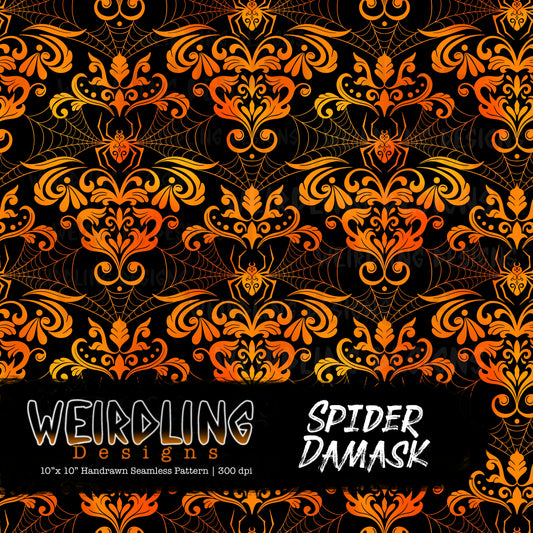 Spider Damask - Limited Seamless Design - 7 Colourways