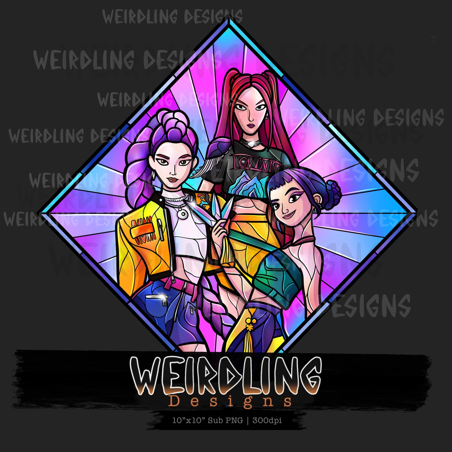 Demon Hunter Glass - Non-Exclusive PNG Sub - 2 Colourways