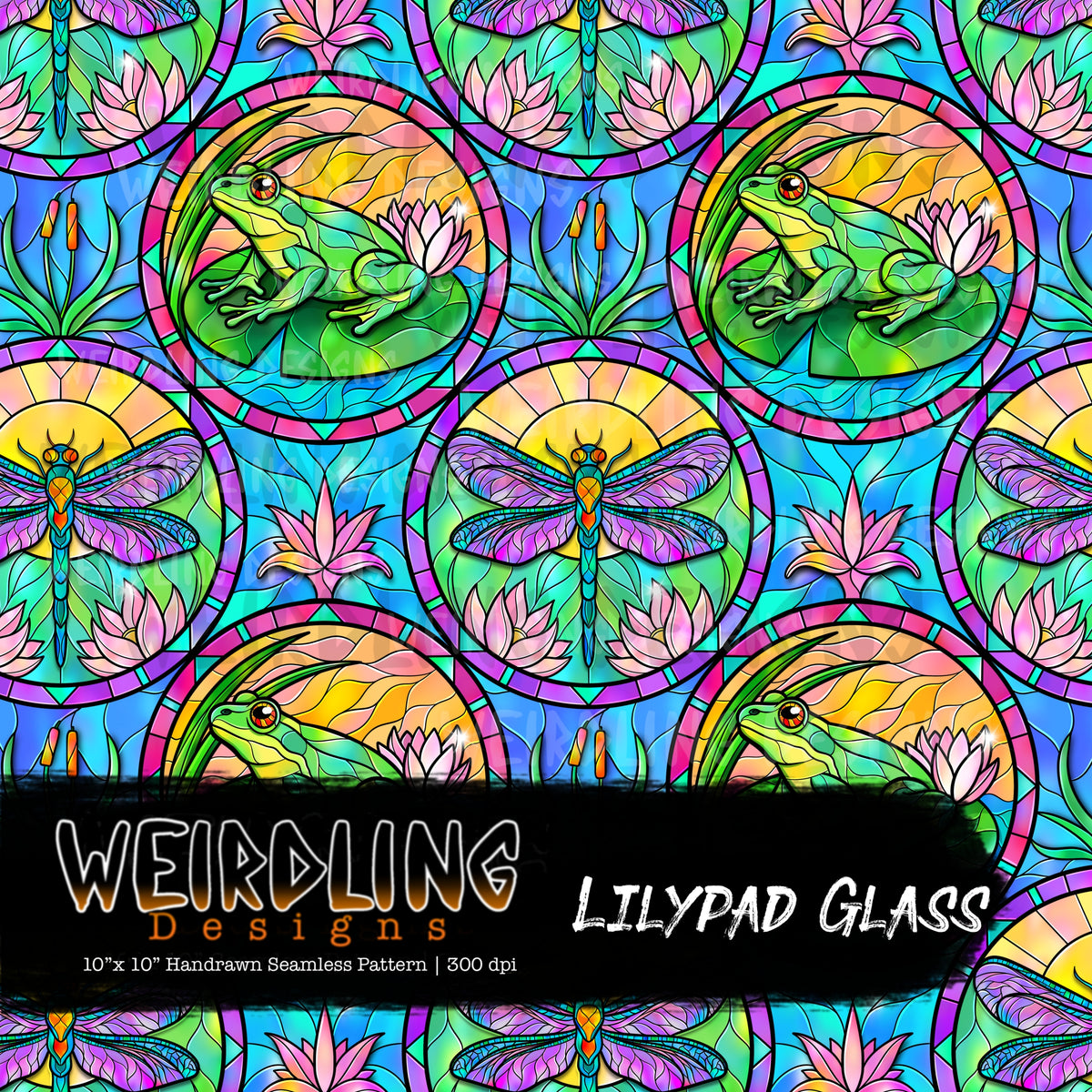 Lilypad Glass - Limited Seamless Design - 4 Colourways