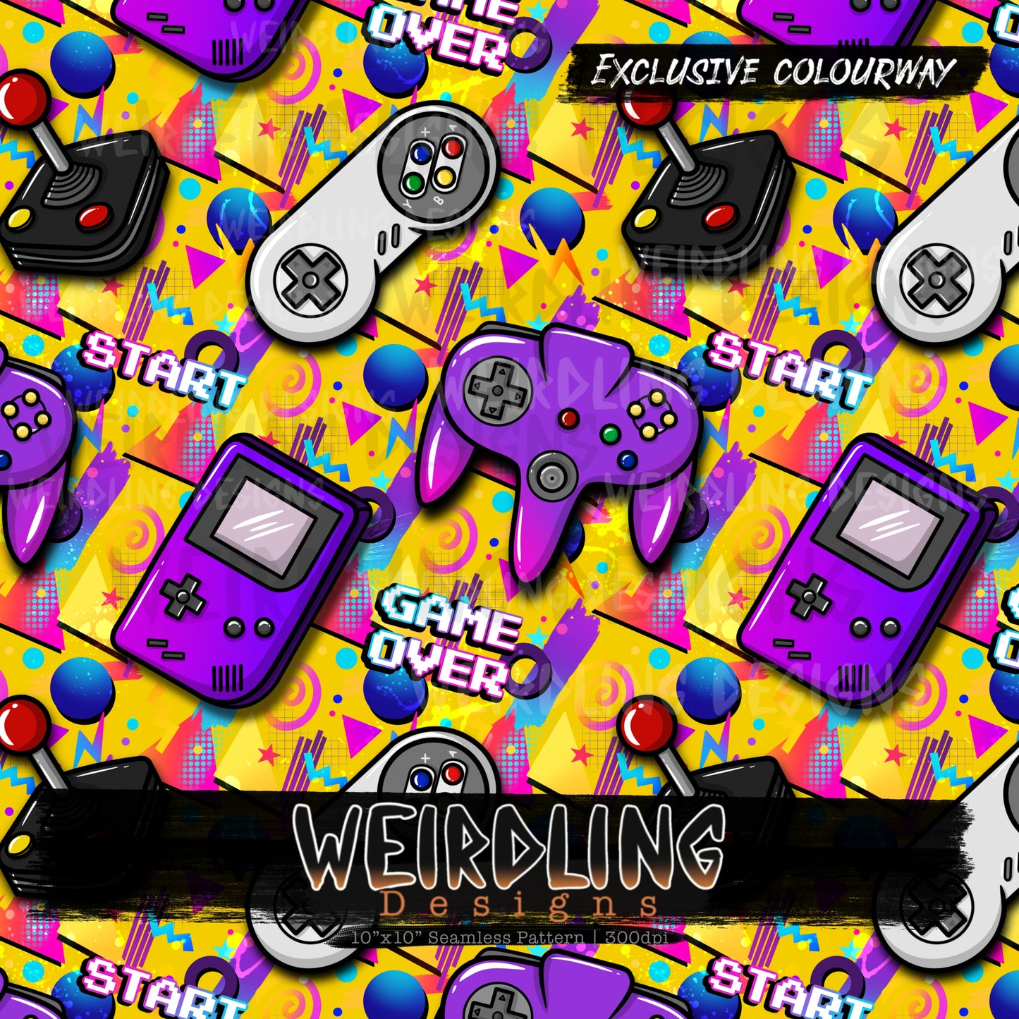 Arcade - Exclusive Seamless Design - 6 Colourways