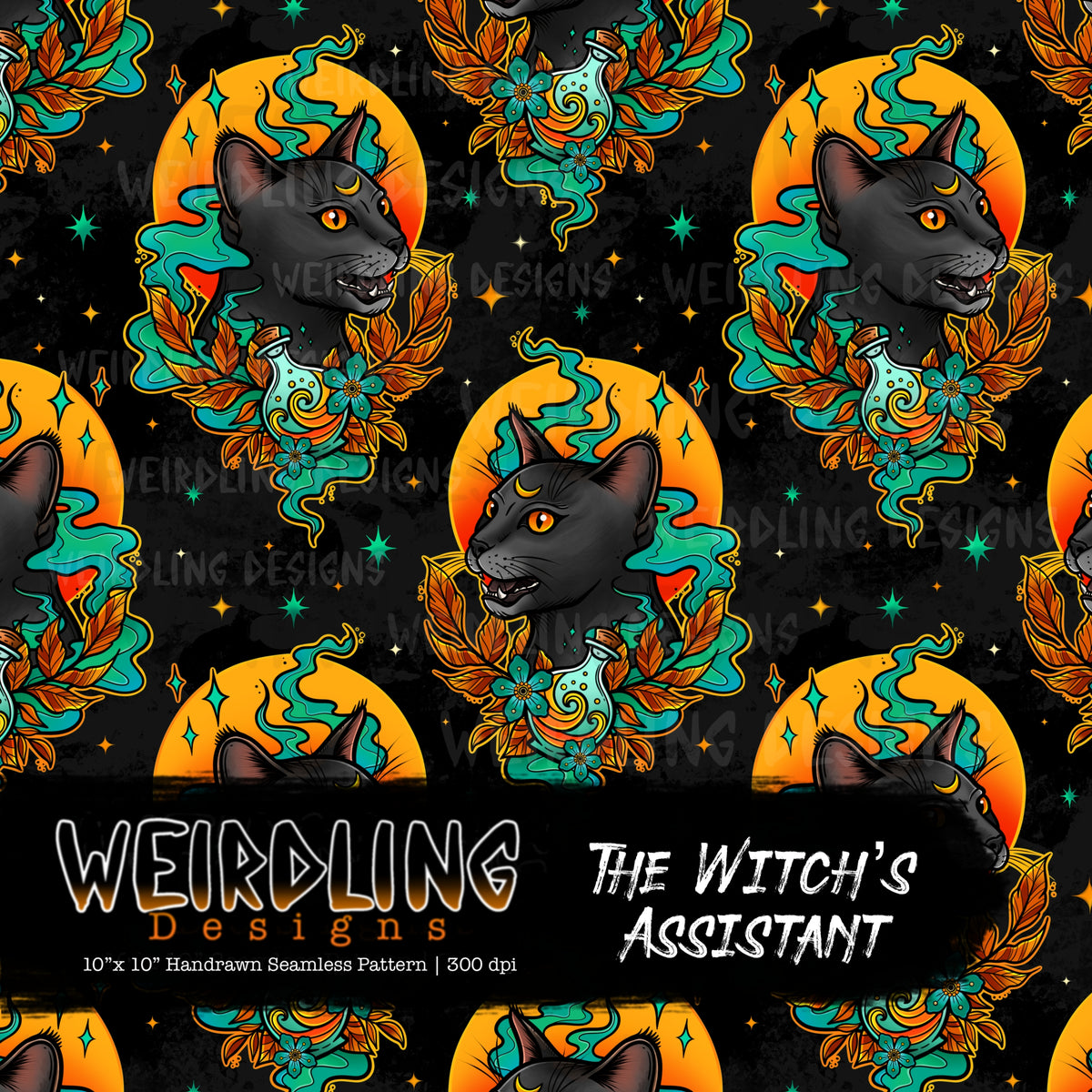 The Witch’s Assistant - Limited Seamless Design - 4 Colourways