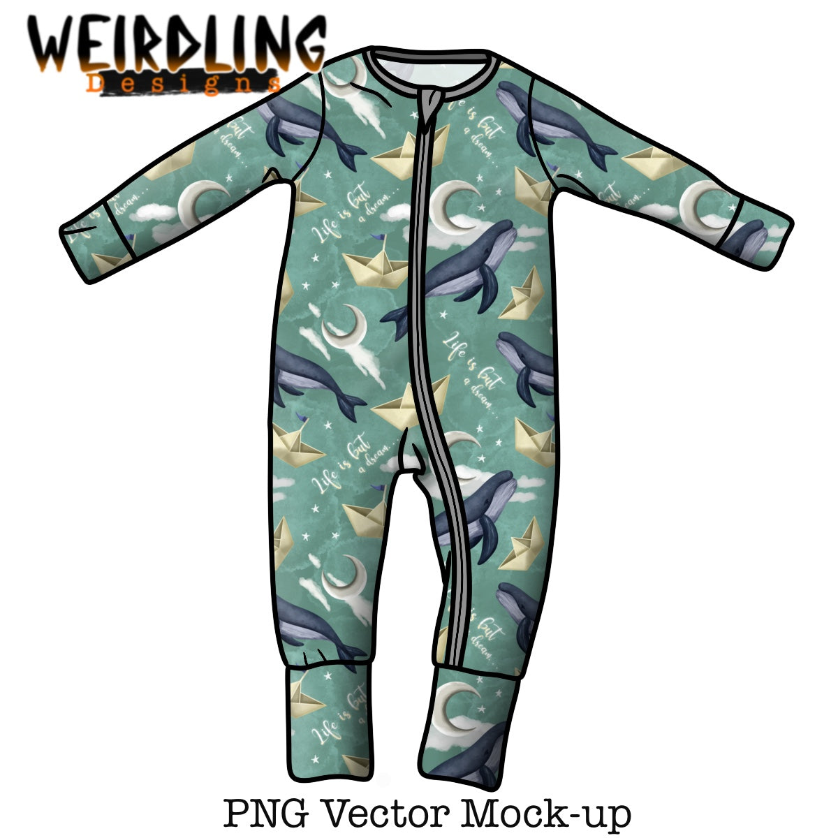 Sleepsuit - Vector Mockup - 2 Styles