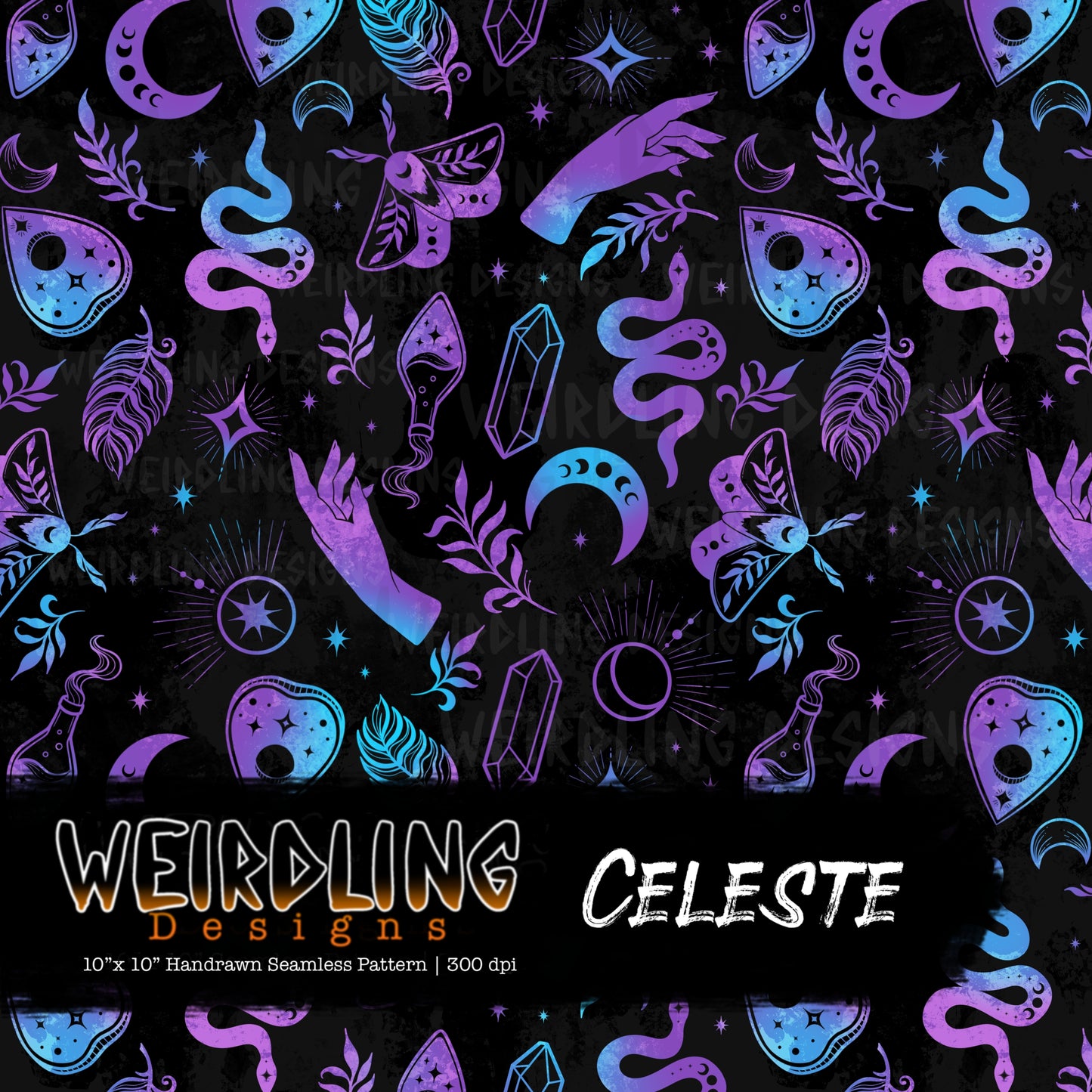 Celeste - Limited Seamless Design - 7 Colourways