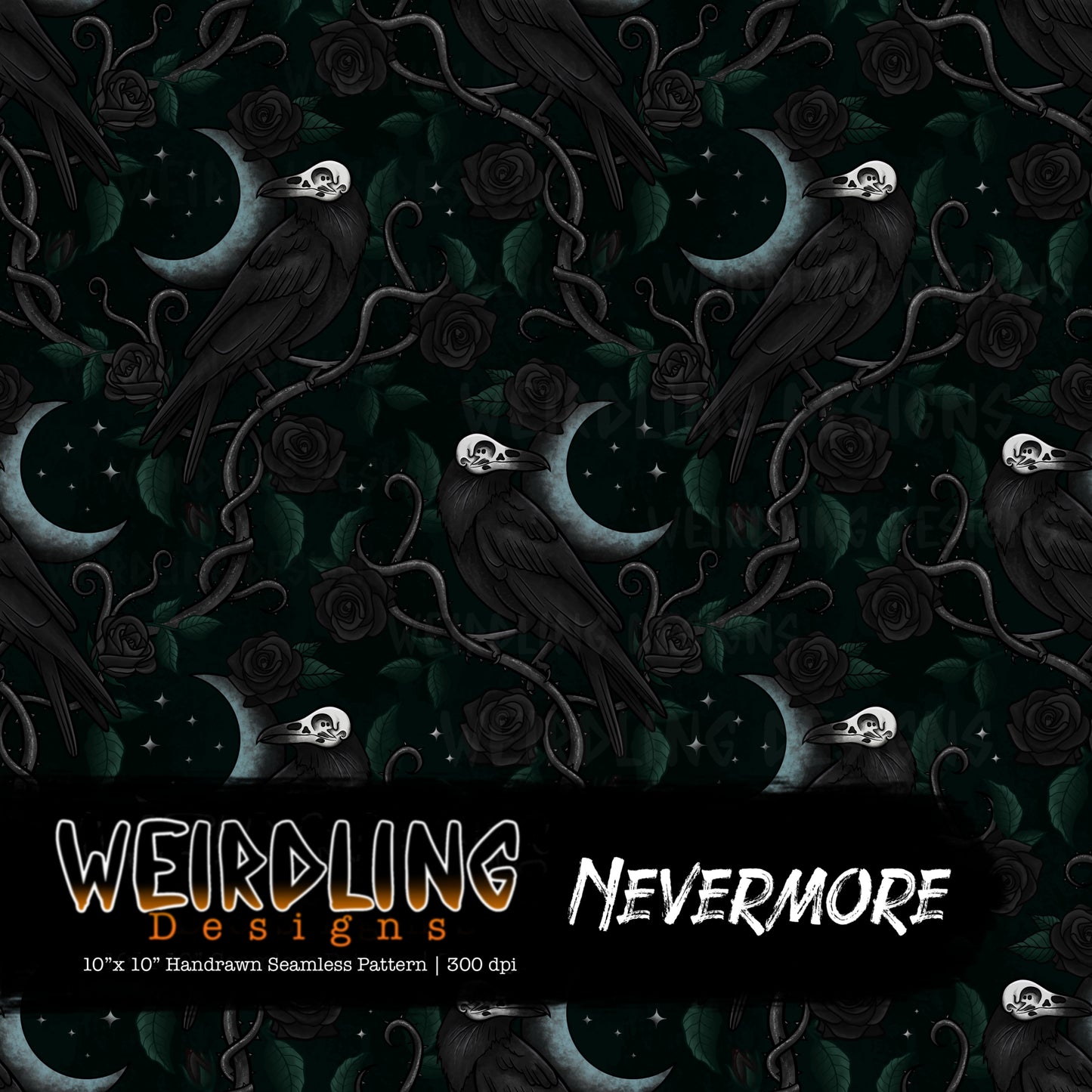 Nevermore - Limited Seamless Design - 5 Colourways