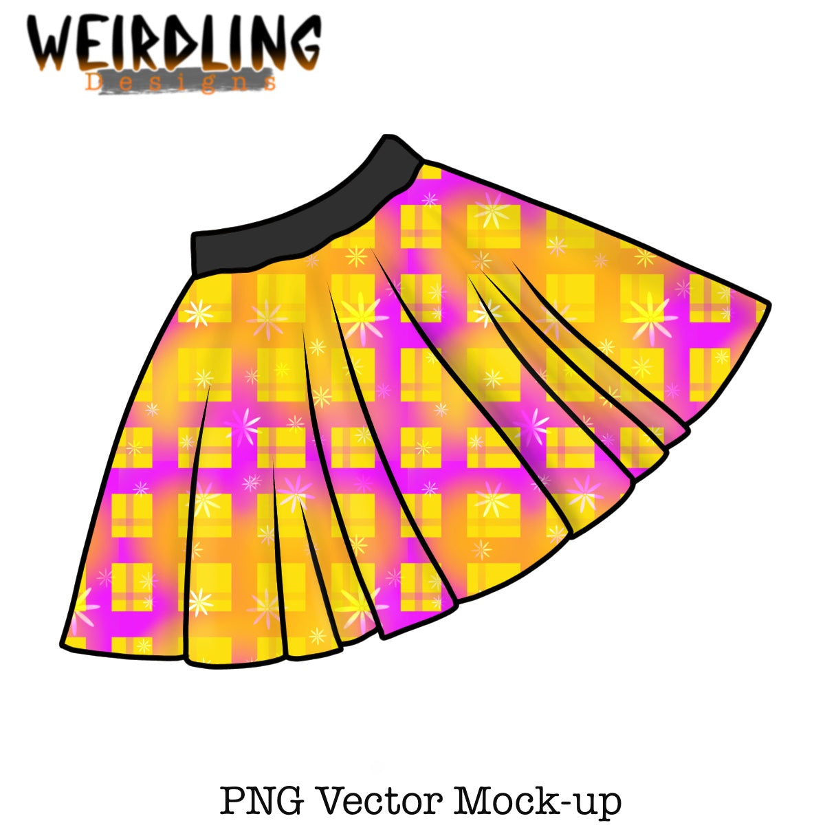 Twirly Skirt - Vector Mockup