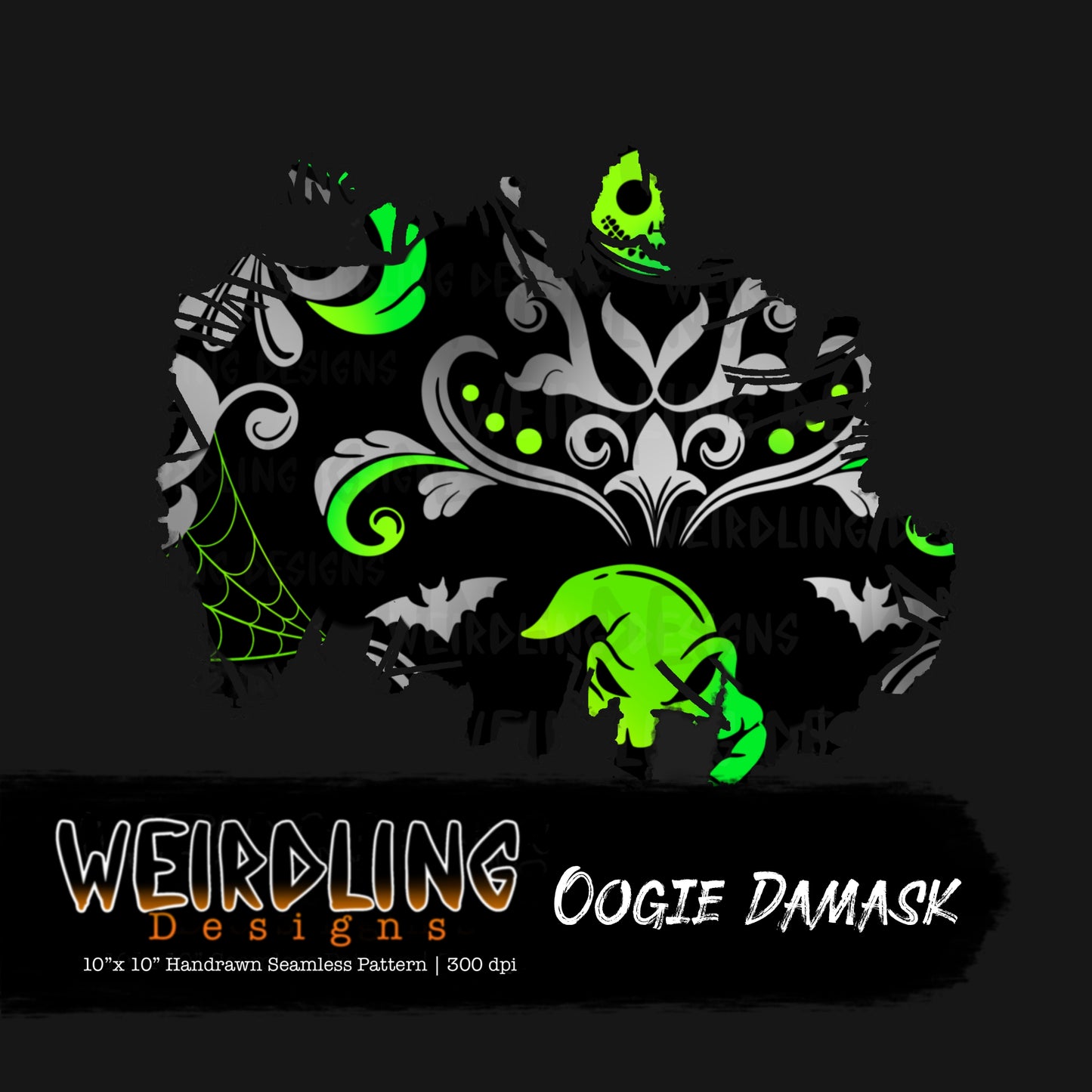 Oogie Damask - Limited Seamless Design - 4 Colourways