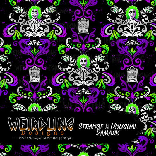 Strange & Unusual Damask - Limited Seamless Design - 4 Colourways