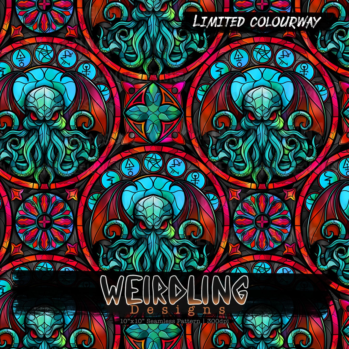 Cthulhu Glass - Limited Seamless Design - 5 Colourways