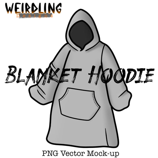 Blanket Hoodie - Vector Mockup