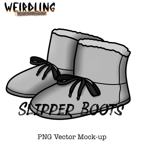 Slipper Boots - Vector Mockup