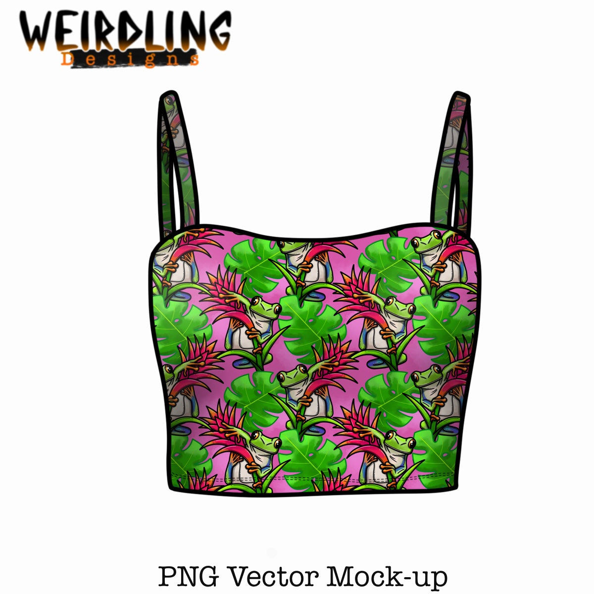 Strappy Crop - Vector Mockup