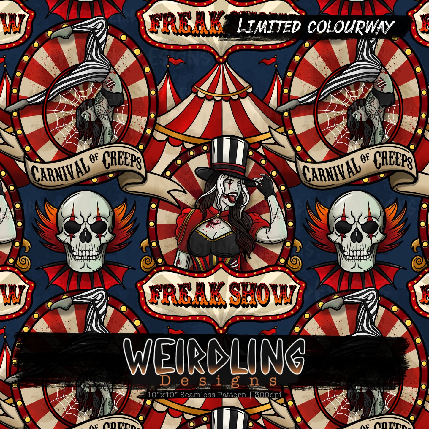 Freak Show - Limited Seamless Design - 6 Colourways