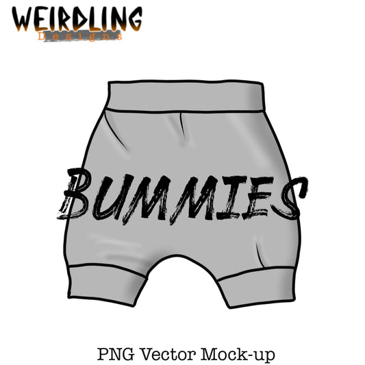 Bummie Shorts - Vector Mockup