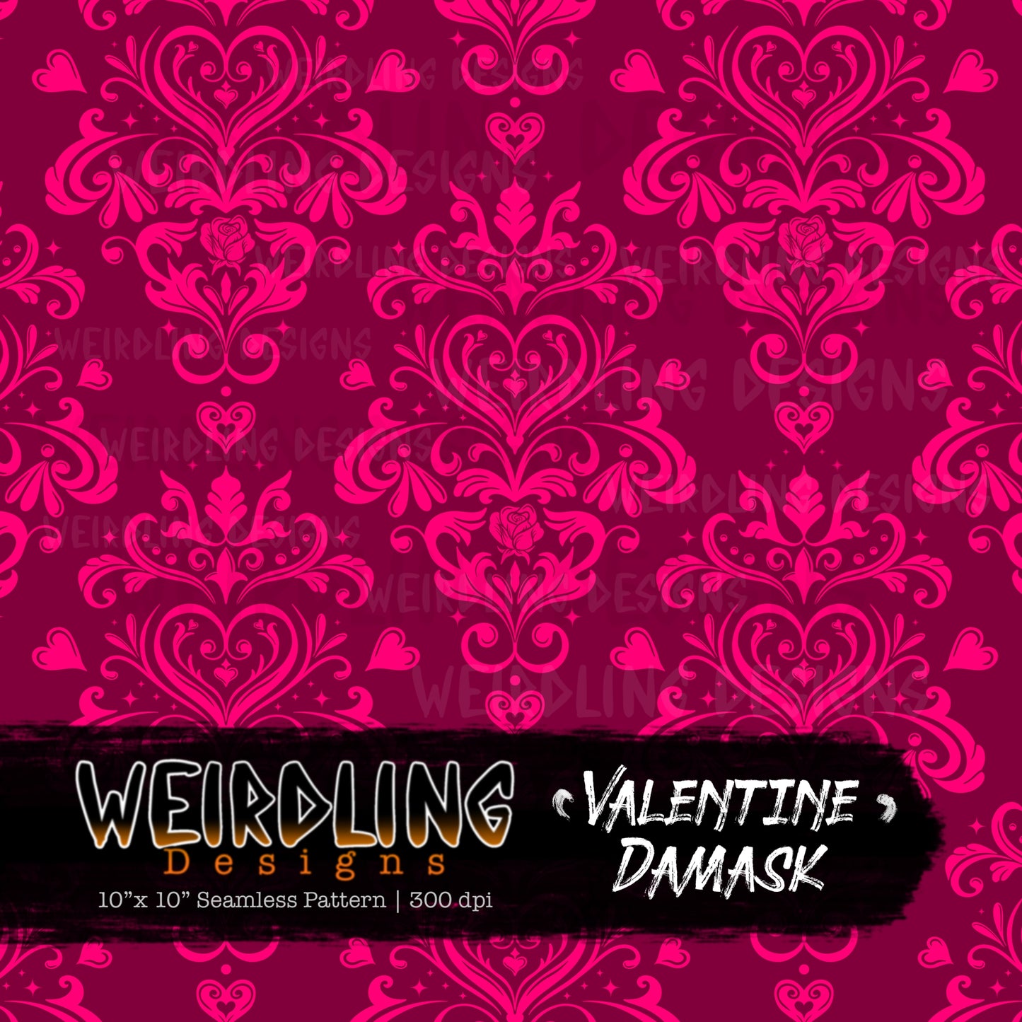 Valentine Damask - Limited Seamless Design - 4 Colourways