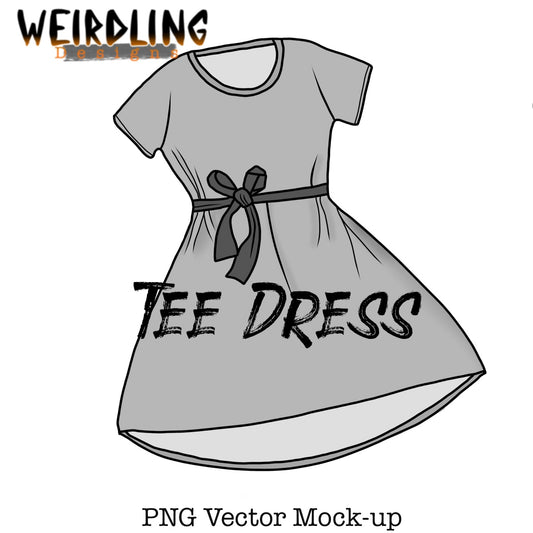 Tee Dress - Vector Mockup